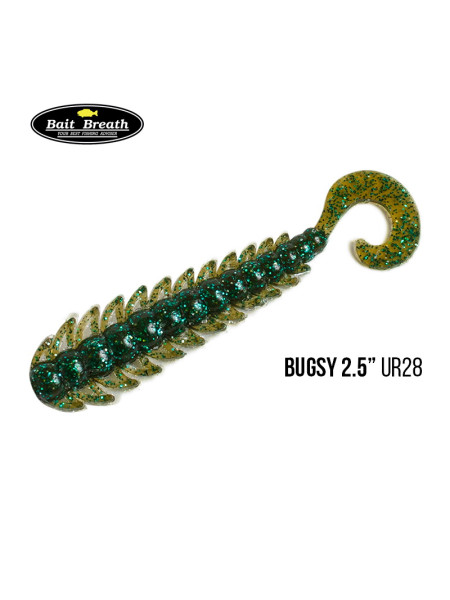 Приманка Bait Breath BUGSY 2,5" Rock Soul (12 шт.) (Ur28 Motoroil／green)