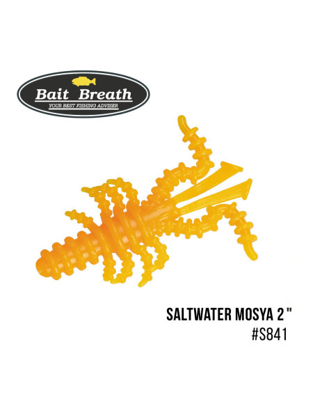 Приманка Bait Breath Saltwater Mosya 2" (10 шт.) (S841 Mango yellow)