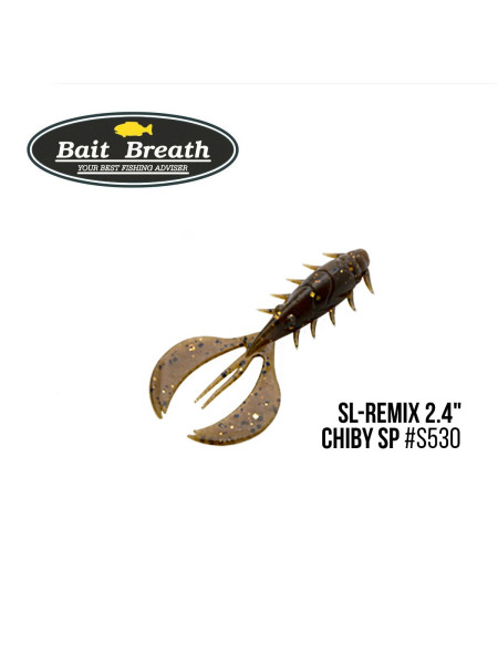 Приманка Bait Breath SL-Remix Chiby SP 2,4" (10 шт) (S530 Golden Craw)