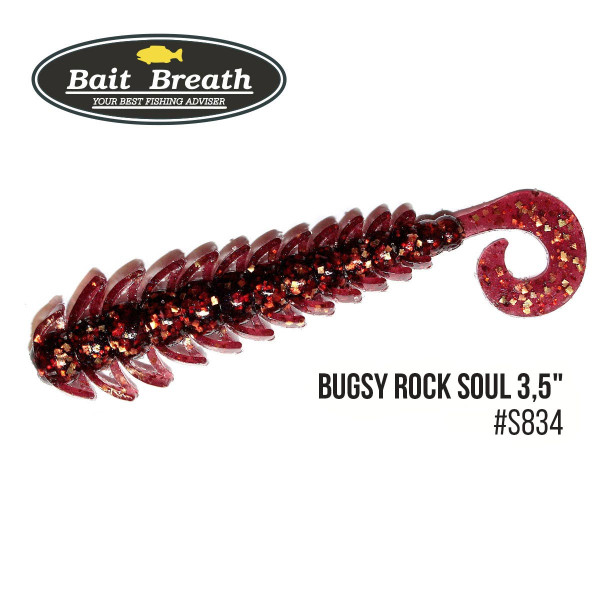 Приманка Bait Breath BUGSY 3,5" Rock Soul (10 шт.) (S834 colablueparl/gold・aplicot)