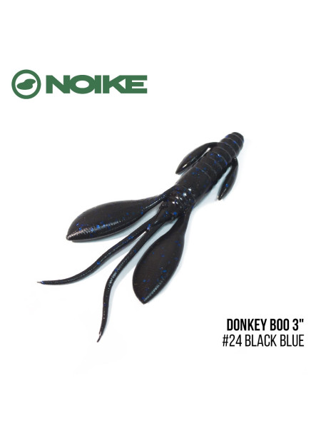 Приманка Noike Donkey Boo 3" (7шт) (#24 Black Blue)