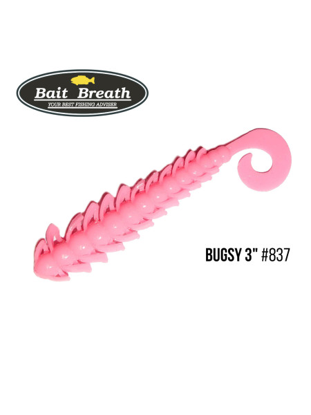 Приманка Bait Breath BUGSY 3" Rock Soul (11 шт.) (S837 Bubble gum pink)