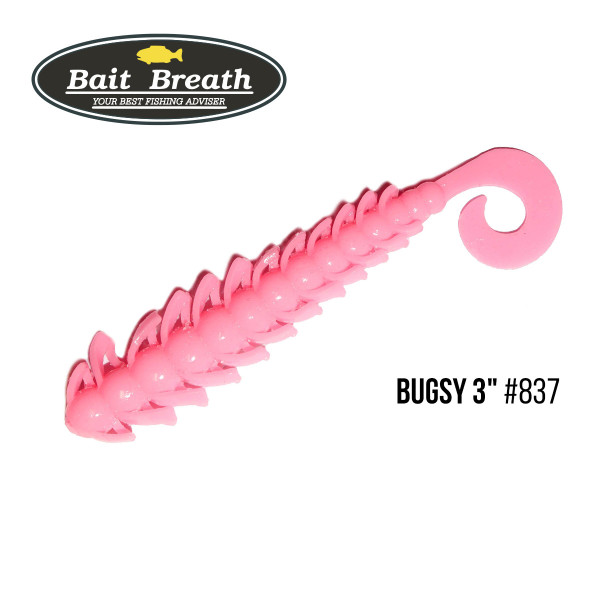 Приманка Bait Breath BUGSY 3" Rock Soul (11 шт.) (S837 Bubble gum pink)