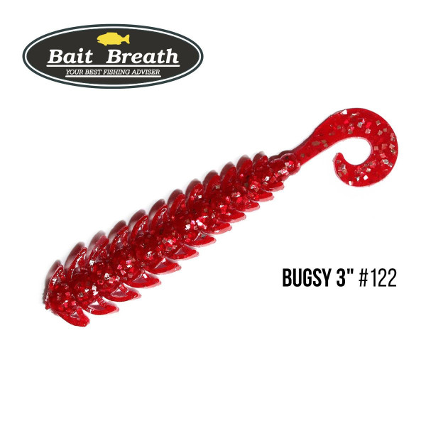 Приманка Bait Breath BUGSY 3" Rock Soul (11 шт.) (S122 Red / Silver)