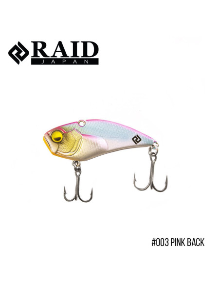 ".Воблер Raid Level Vib Boost (38mm, 7g) (003 Pink Back)