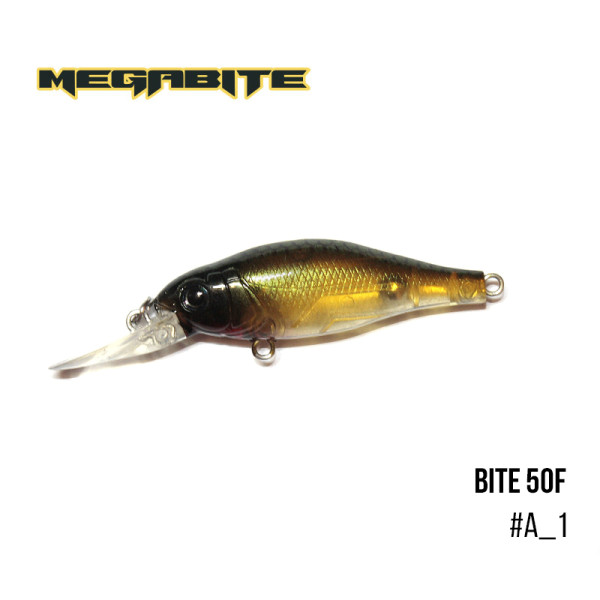 Воблер Megabite Bite 50 F (50 мм, 4,3 гр, 1,5 m) (A_1)