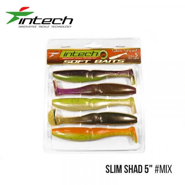 ".Приманка Intech Slim Shad 5" (5 шт) (IN60)