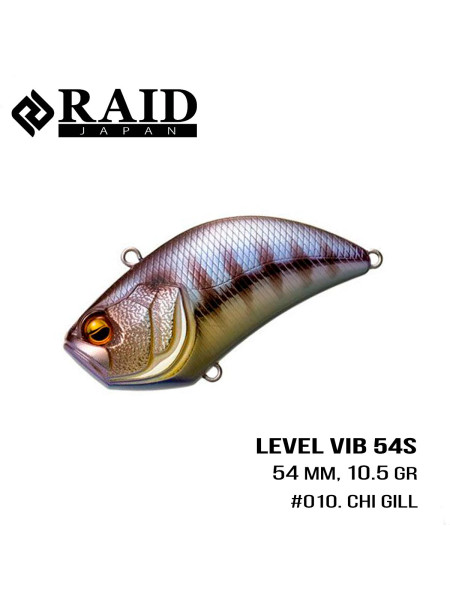 ".Воблер Raid Level Vib (54mm, 10.5g) (010 Chi Gill)