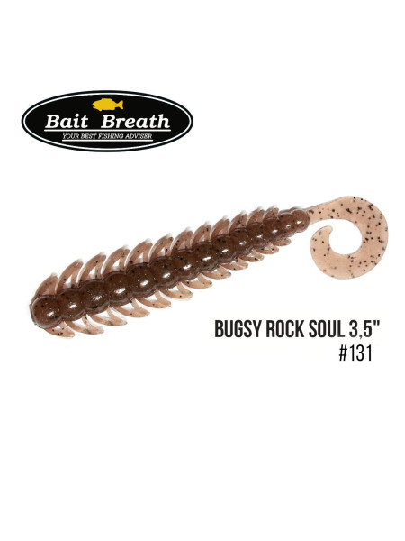 Приманка Bait Breath BUGSY 3,5" Rock Soul (10 шт.) (131 Brown/Seed)