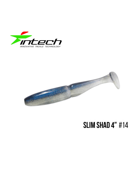 Приманка Intech Slim Shad 4 "(5 шт) (#14)