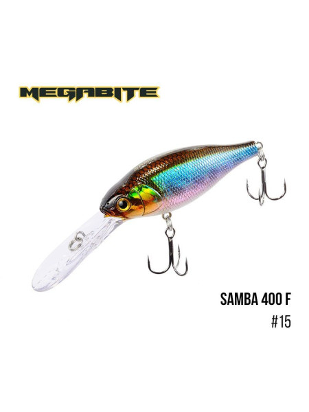 ".Воблер Megabite Samba 400 F (70 мм, 17,5гр, 4 m) (15)