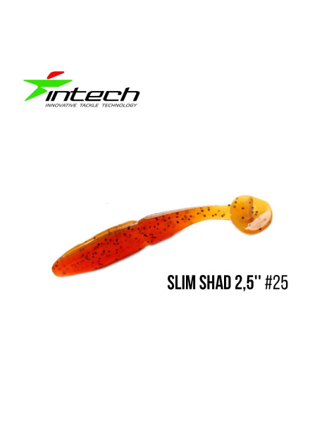 ".Приманка Intech Slim Shad 2,5"(12 шт) (#25)