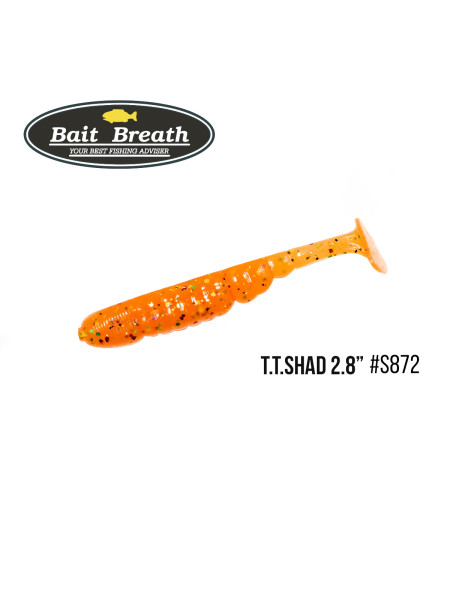 Приманка Bait Breath T.T.Shad 2,8" (7 шт) (S872 Halloween Orange)