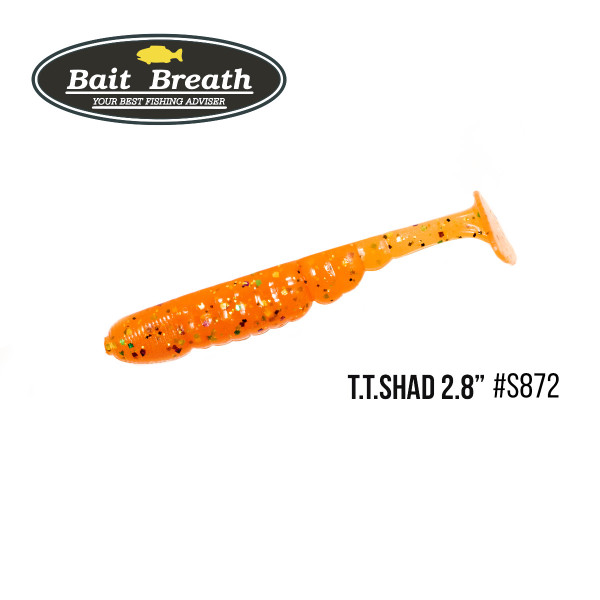 Приманка Bait Breath T.T.Shad 2,8" (7 шт) (S872 Halloween Orange)