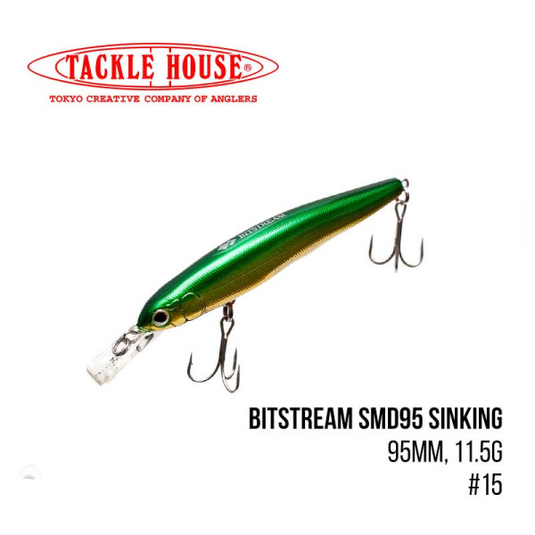 Воблер Tackle House Bitstream SMD95 Sinking (95mm, 11.5g,) (15)