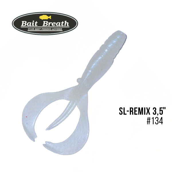 ".Приманка Bait Breath SL-Remix 3,5" (8шт.) (134 White Pearl)