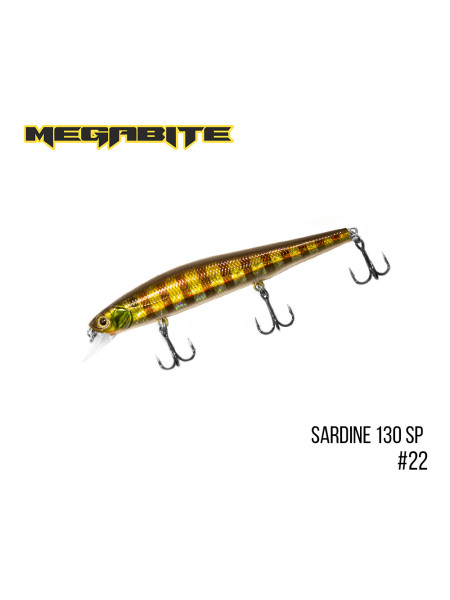Воблер Megabite Sardine 130SP (130 mm, 19.7 g, 1.8 m) (22)