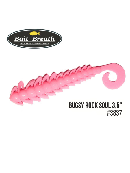 Приманка Bait Breath BUGSY 3,5" Rock Soul (10 шт.) (S837 Bubblegumpink)