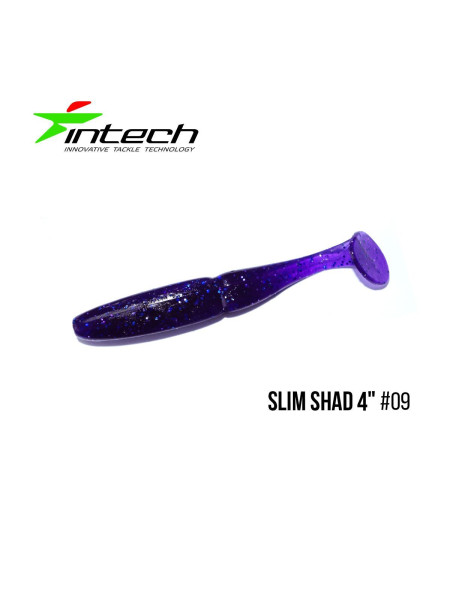 ".Приманка Intech Slim Shad 4 "(5 шт) (#09)