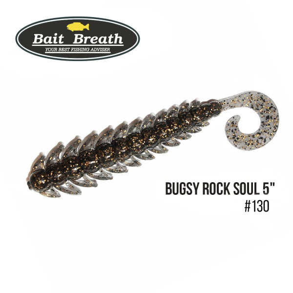 Приманка Bait Breath BUGSY 5" Rock Soul (8 шт.) (130 Smoke/Gold・Seed)