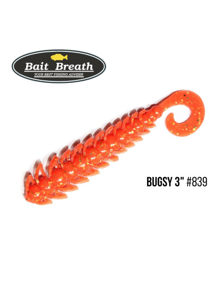 Приманка Bait Breath BUGSY 3" Rock Soul (11 шт.) (S839 Orange /Gold)