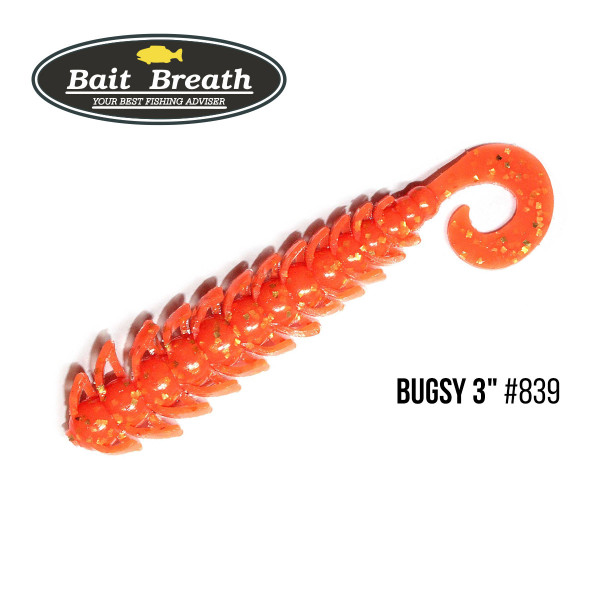 Приманка Bait Breath BUGSY 3" Rock Soul (11 шт.) (S839 Orange /Gold)