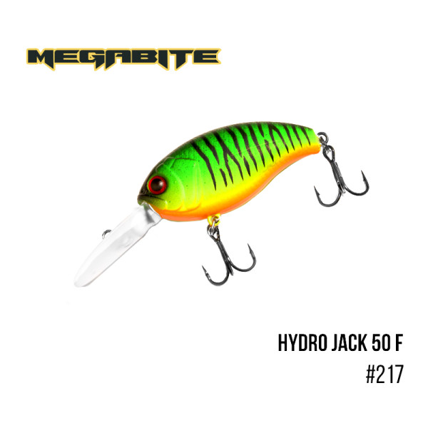 Воблер Megabite Hydro Jack 50 F (50 мм, 9,01гр, 3m) (217)