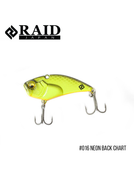 ".Воблер Raid Level Vib Boost (38mm, 5g) (016 Neon Back Chart)