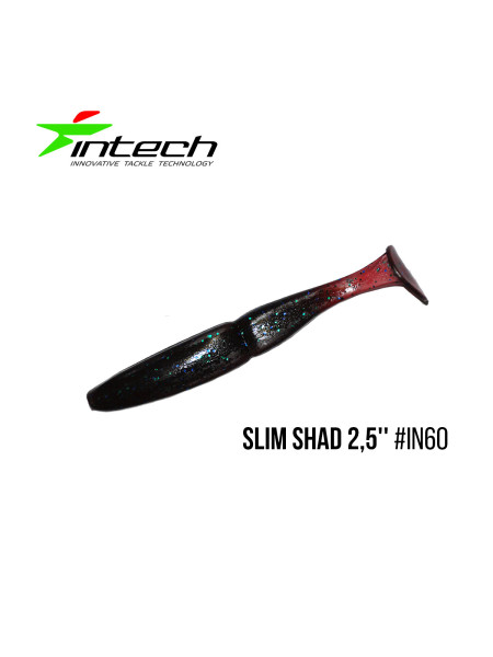 Приманка Intech Slim Shad 2,5"(12 шт) (IN60)