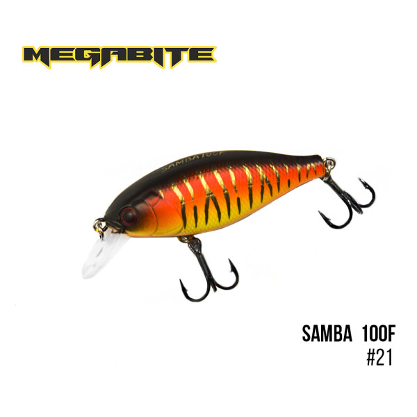 Воблер Megabite Samba 100 F (60 mm, 12,5 g, 1 m) (21)
