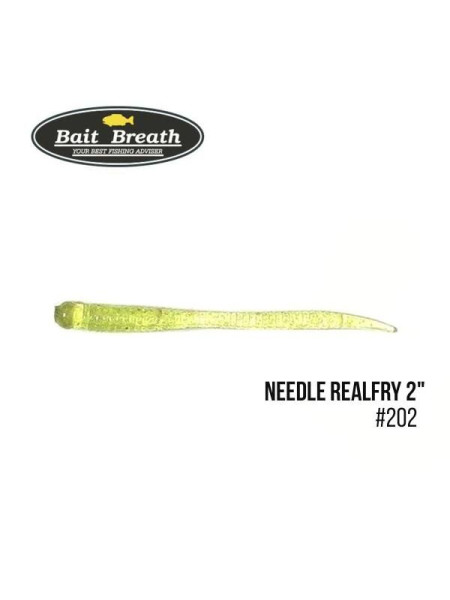 ".Приманка Bait Breath Needle RealFry 2" (15шт.) (149 Glow White Pearl)