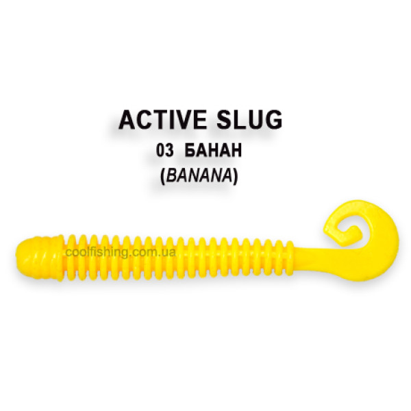 Съедобный силикон Crazy Fish Active Slug 7,1 #3-6 кальмар
