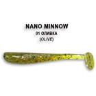 Съедобный силикон Crazy Fish Nano Minnow 4см #1-3 ж.рыба