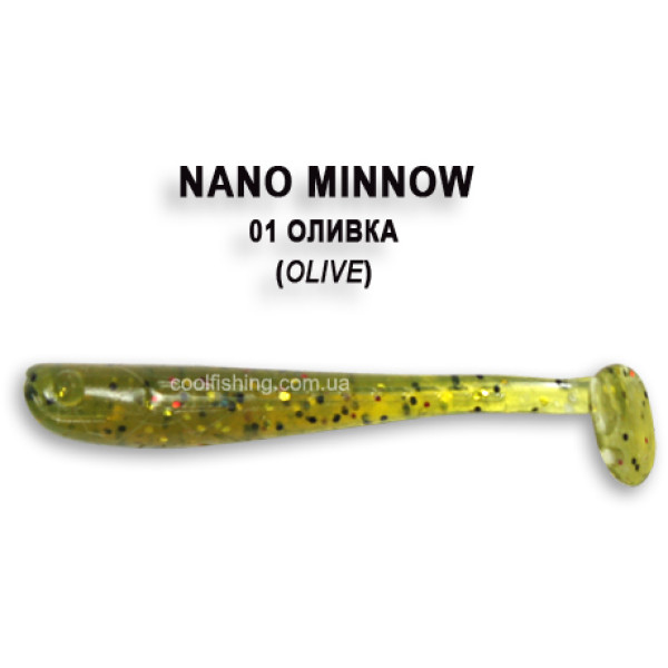 Съедобный силикон Crazy Fish Nano Minnow 4см #1-4 креветка