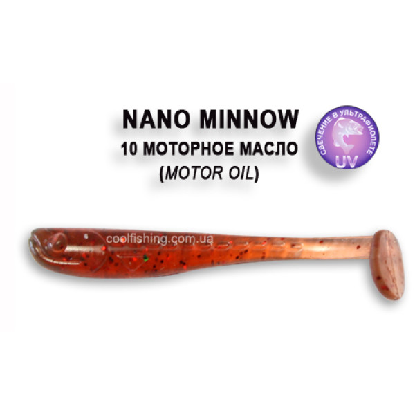 Съедобный силикон Crazy Fish Nano Minnow 4см #10-3 ж.рыба