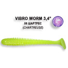 Съедобный силикон Crazy Fish Vibro Worm 8,5см #6-6 кальмар