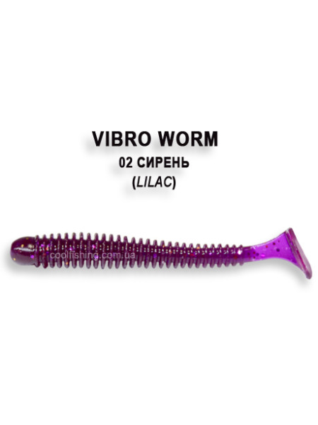 Съедобный силикон Crazy Fish Vibro Worm 5см