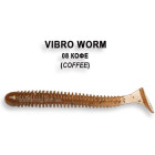 Съедобный силикон Crazy Fish Vibro Worm 5см #8-6 кальмар