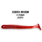 Съедобный силикон Crazy Fish Vibro Worm 5см #11-6 кальмар