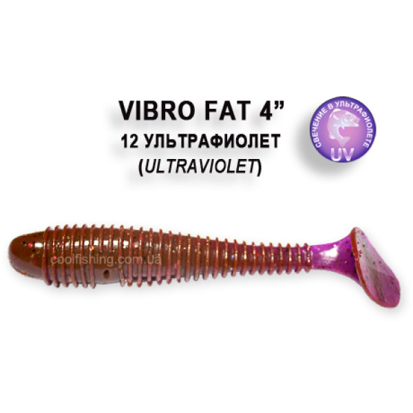 Съедобный силикон Crazy Fish Vibro Fat 10см