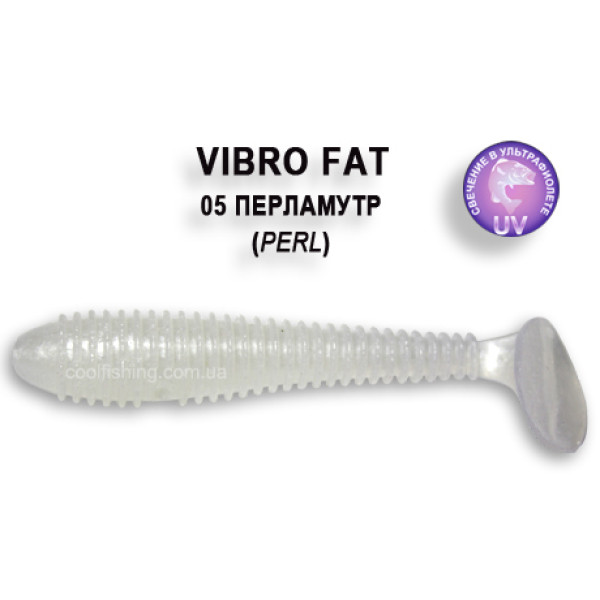 Съедобный силикон Crazy Fish Vibro Fat 7,1см #5-6 кальмар