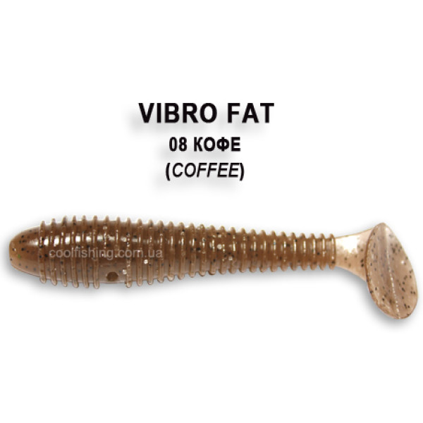 Съедобный силикон Crazy Fish Vibro Fat 7,1см #8-3 ж.рыба