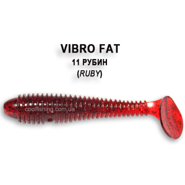 Съедобный силикон Crazy Fish Vibro Fat 7,1см #11-3 ж.рыба