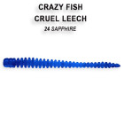 Съедобный силикон Crazy Fish Cruel Leech 5,5см #24-6 кальмар