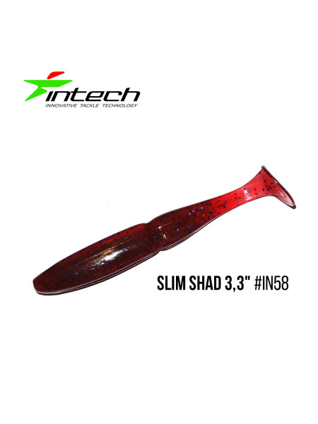Приманка Intech Slim Shad 3,3"(7 шт) (IN58)